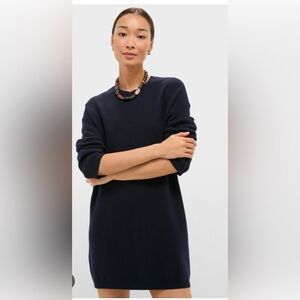 Navy sweatshirt dress